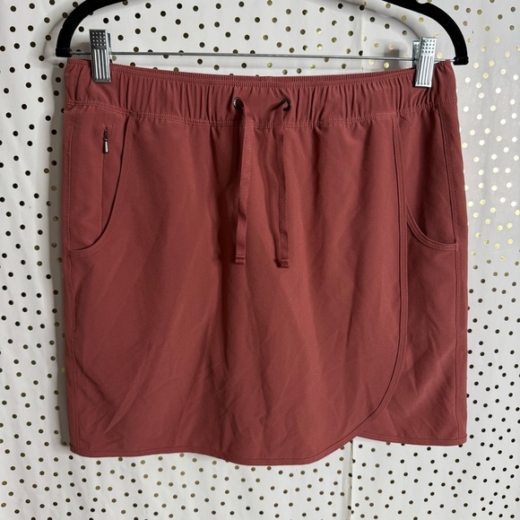 Patagonia Rust Red Drawstring Skirt - Picture 1 of 8